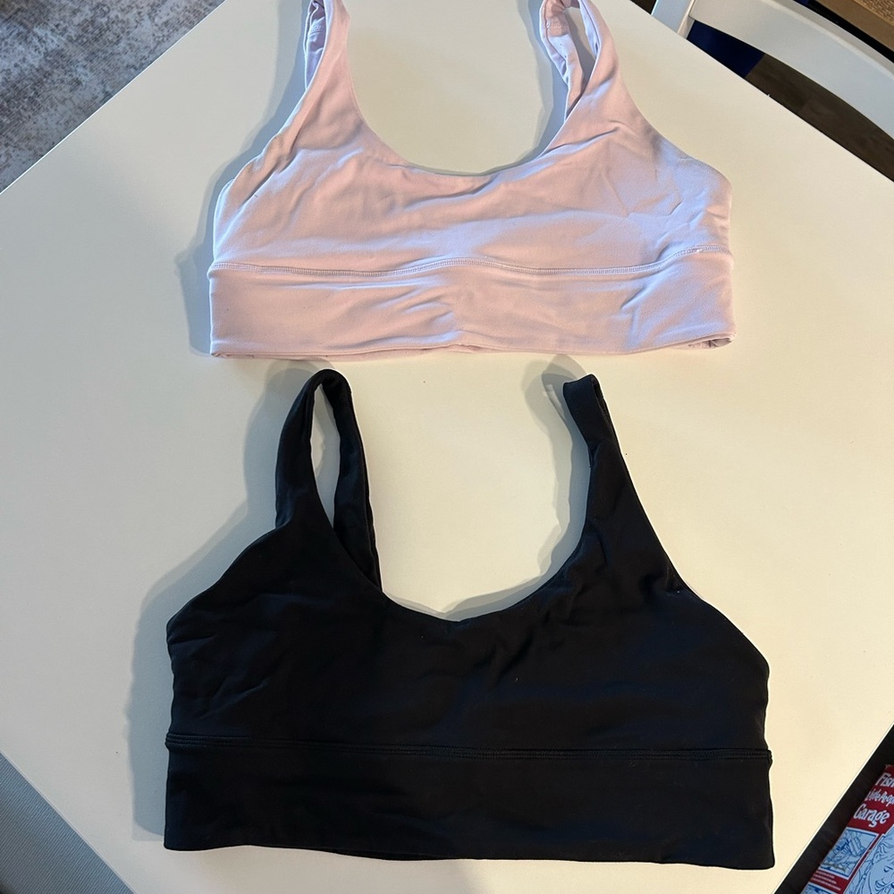 lululemon athletica Pink and Black Sports Bras